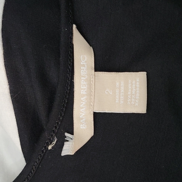 Banana Republic Black and White Stripe Dress - Picture 3 of 3